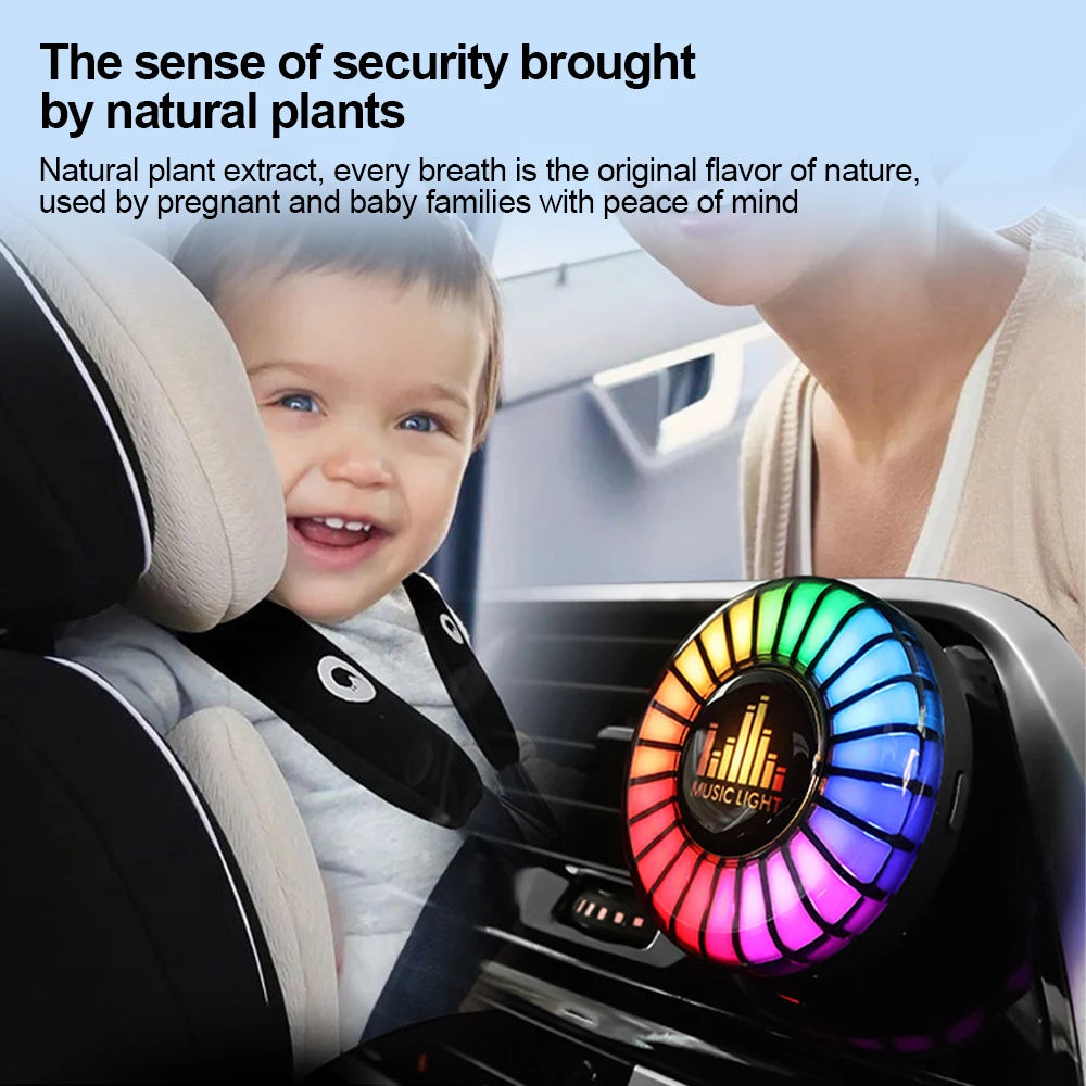 Car Aromatherapy Rhythm Light 1Pc
