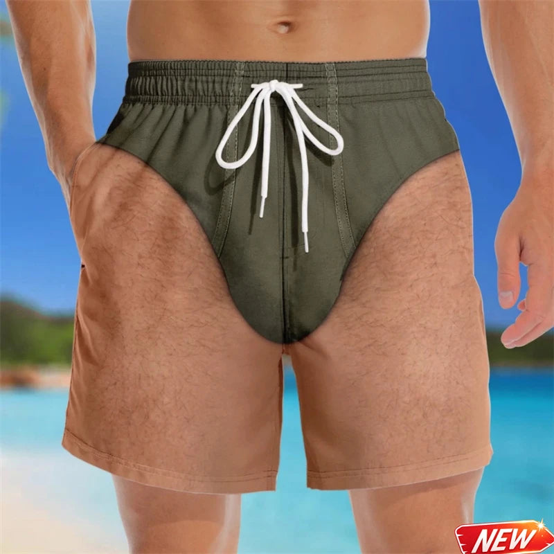 Funny 3D Swim Trunks