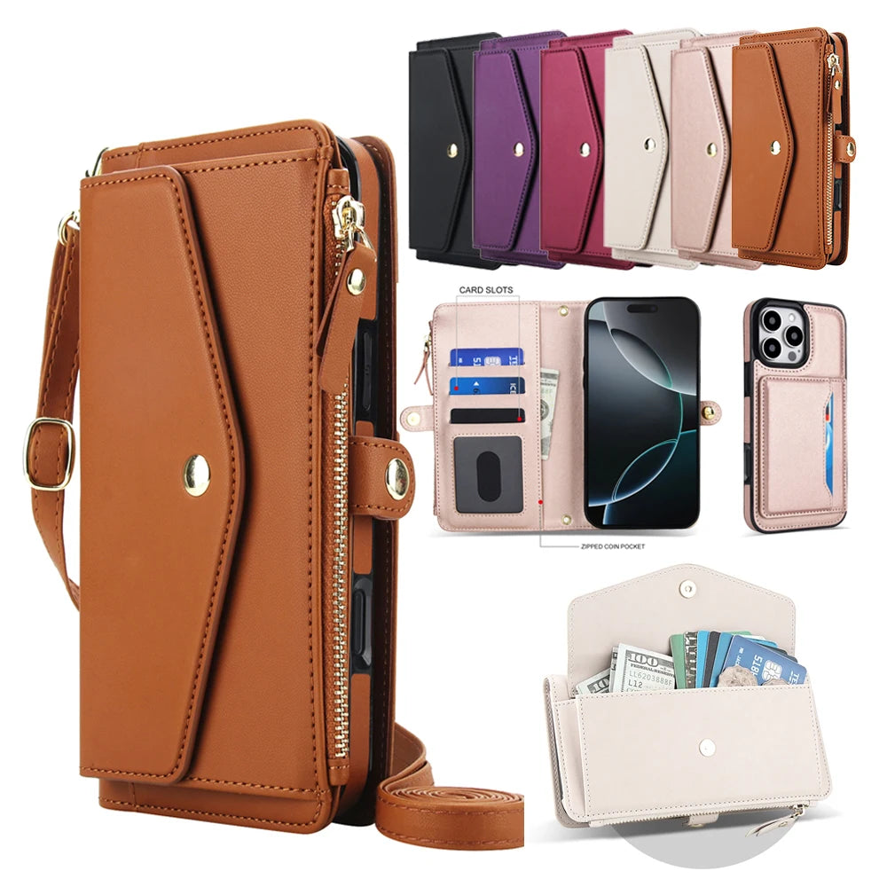 Multifunctional Lanyard Wallet Magsafe IPhone Case
