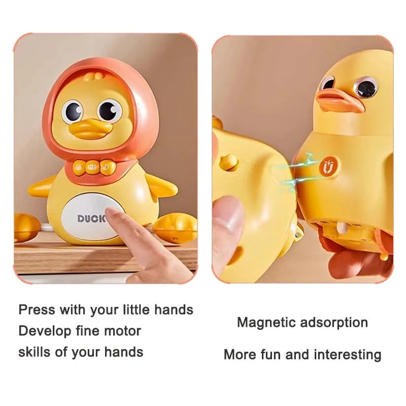 Interactive Musical Crawling Duck Toy
