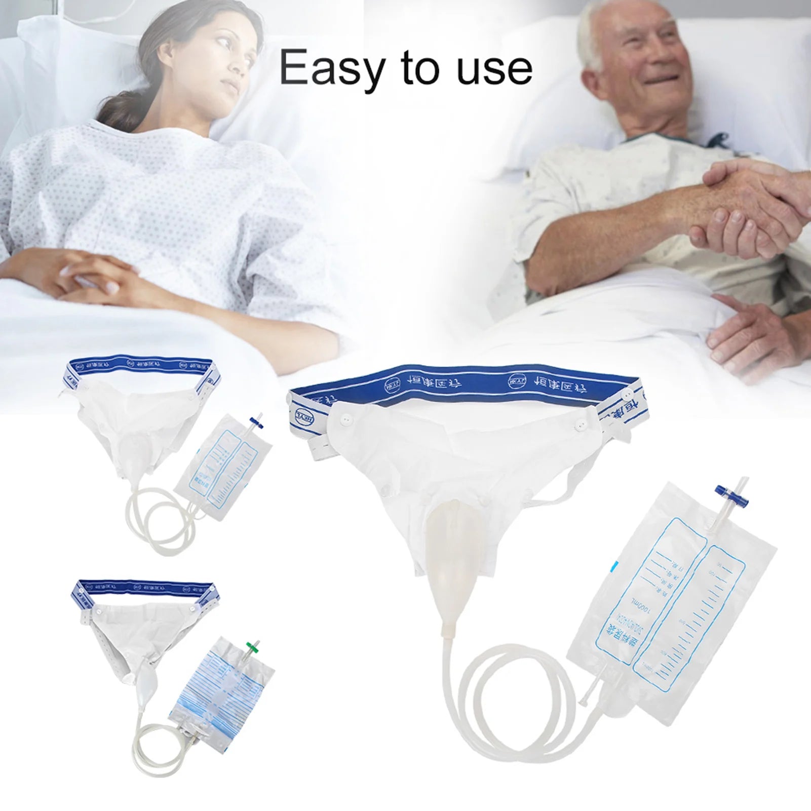 Silicone Adults Urine Collector with Catheter Bag