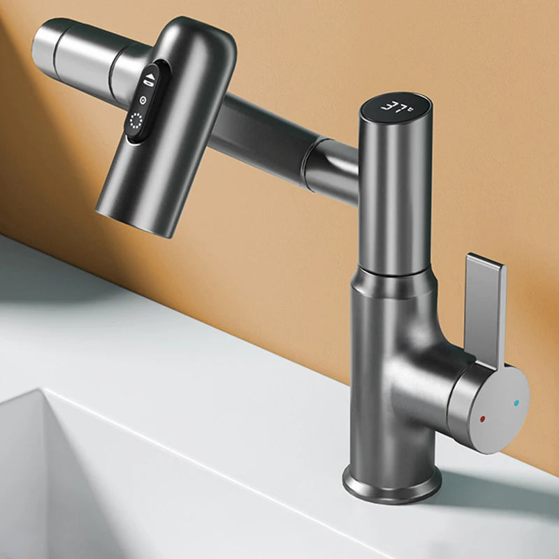 Multifunctional Pullout Wash Basin Faucet