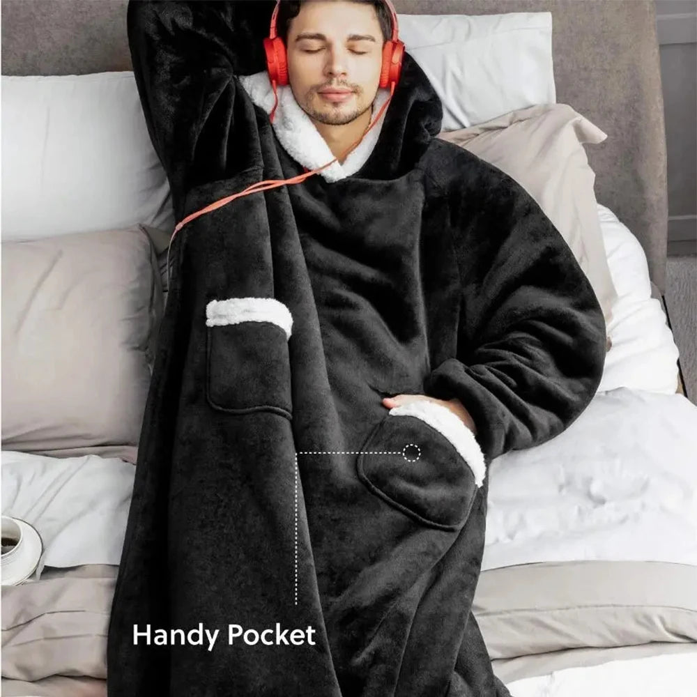 Sweatshirt Blanket with Hoodies