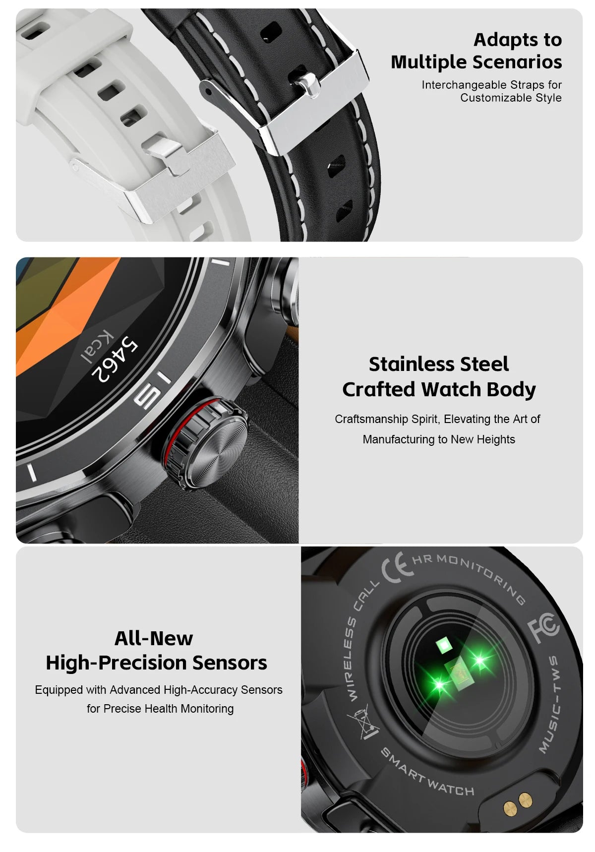 Smart Two-in-one Bluetooth Watch