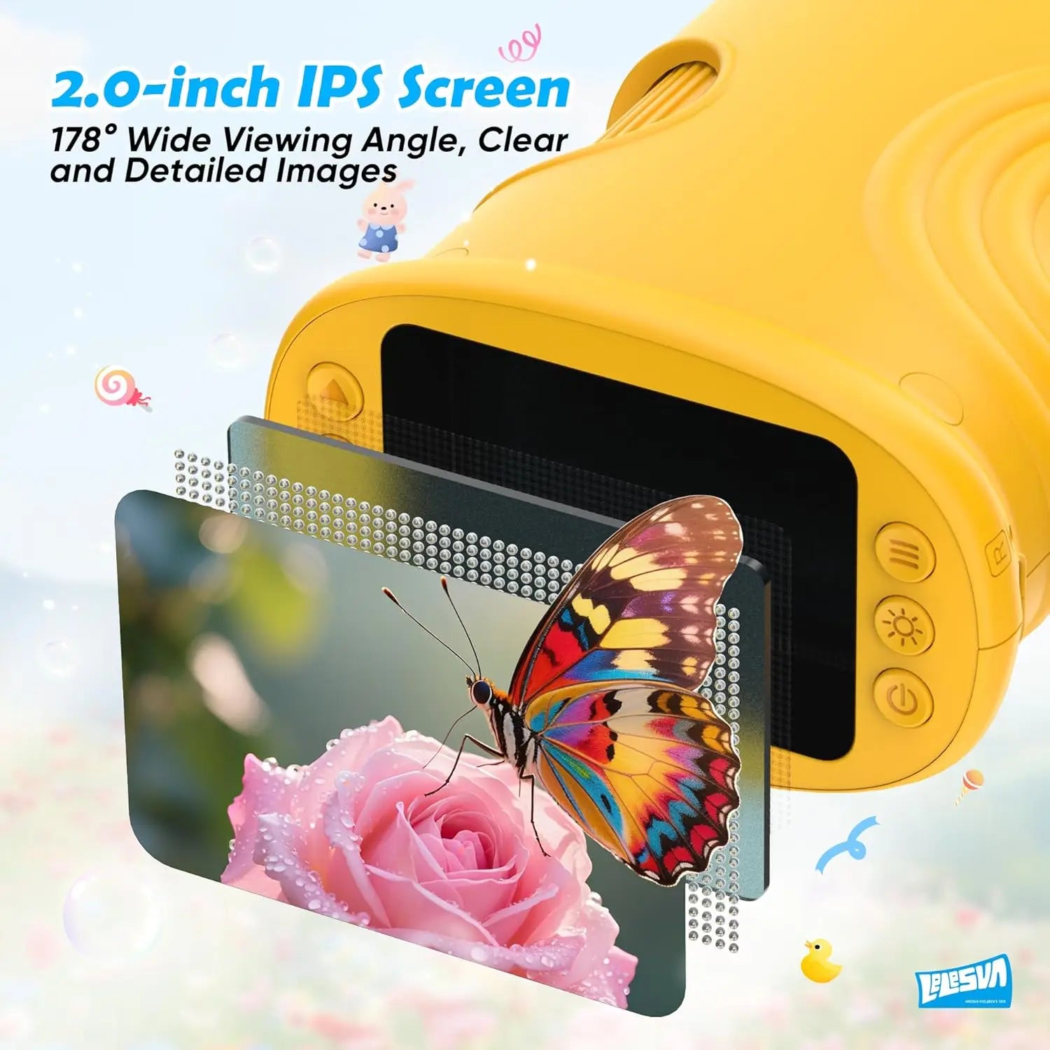 Pocket Microscope for Kids with 4K 2.0" Screen