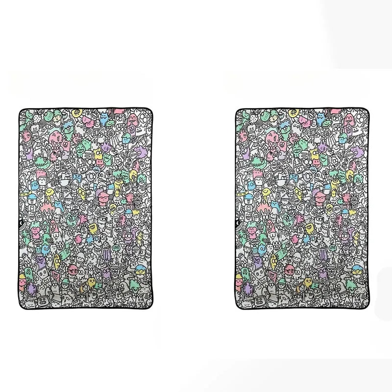 Creative Graffiti Coloring Blanket