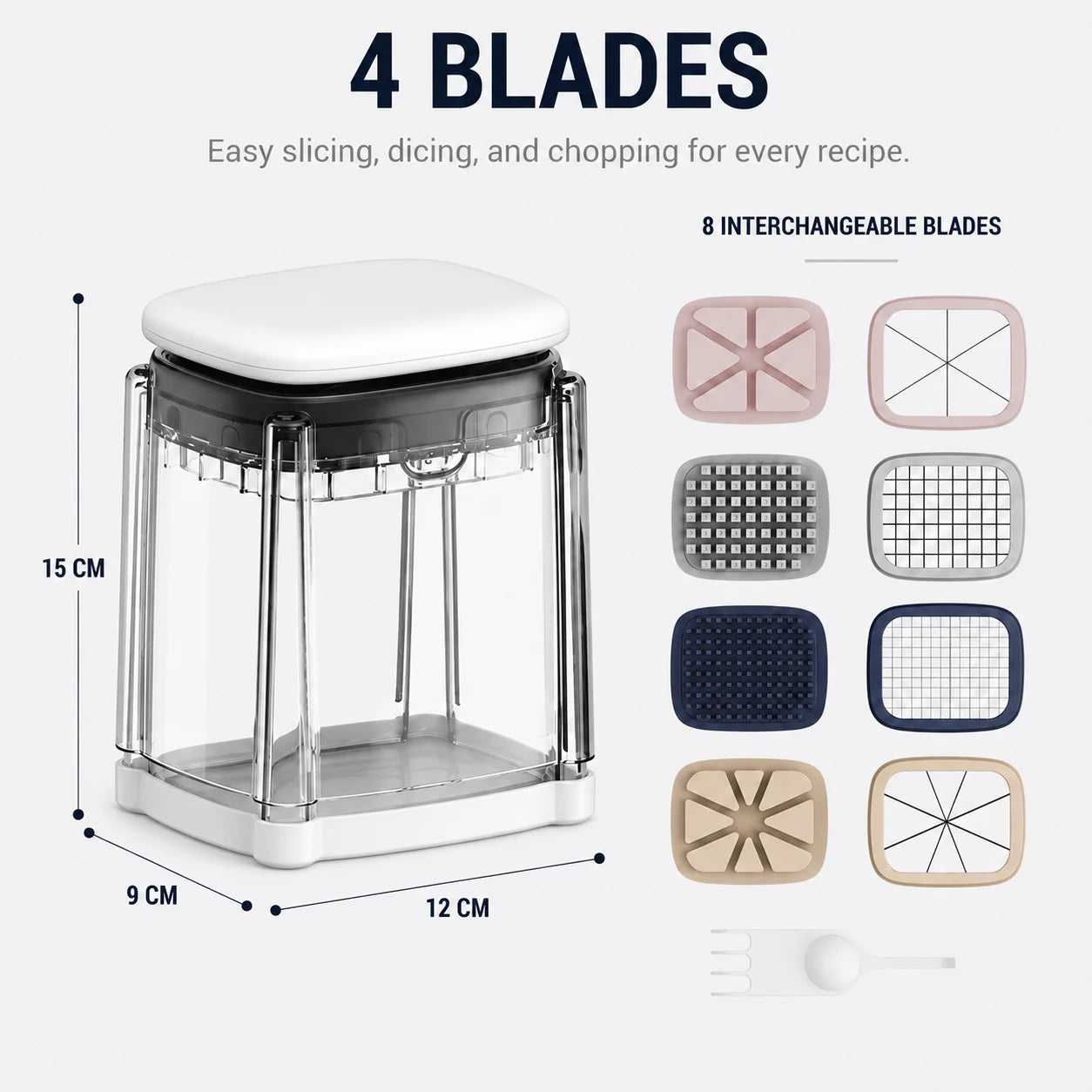 4-in-1 Multifunctional Vegetable Press Chopper