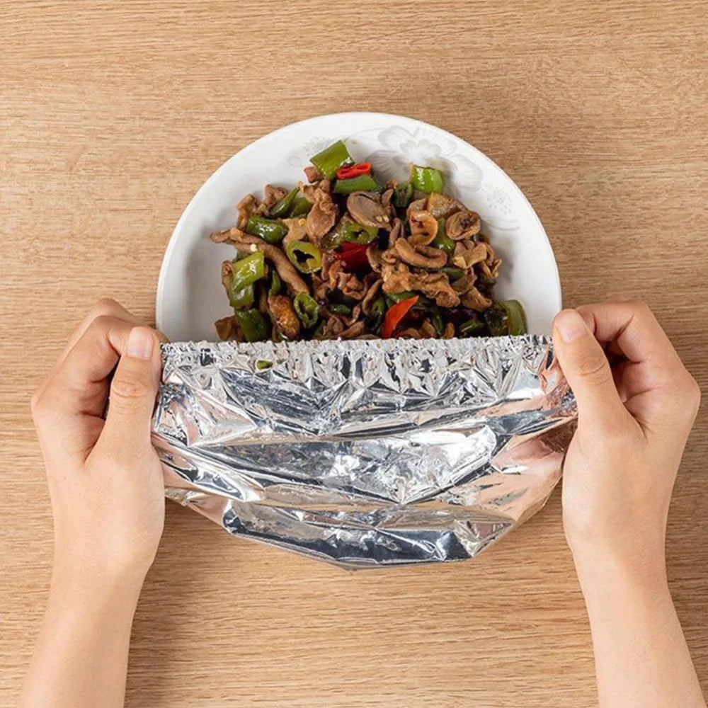 Reusable Elastic Aluminum Foil Food Covers