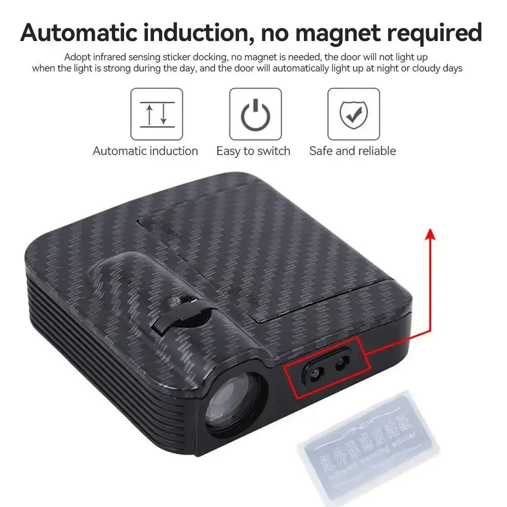 Wireless Angel Wings Car Door Projector