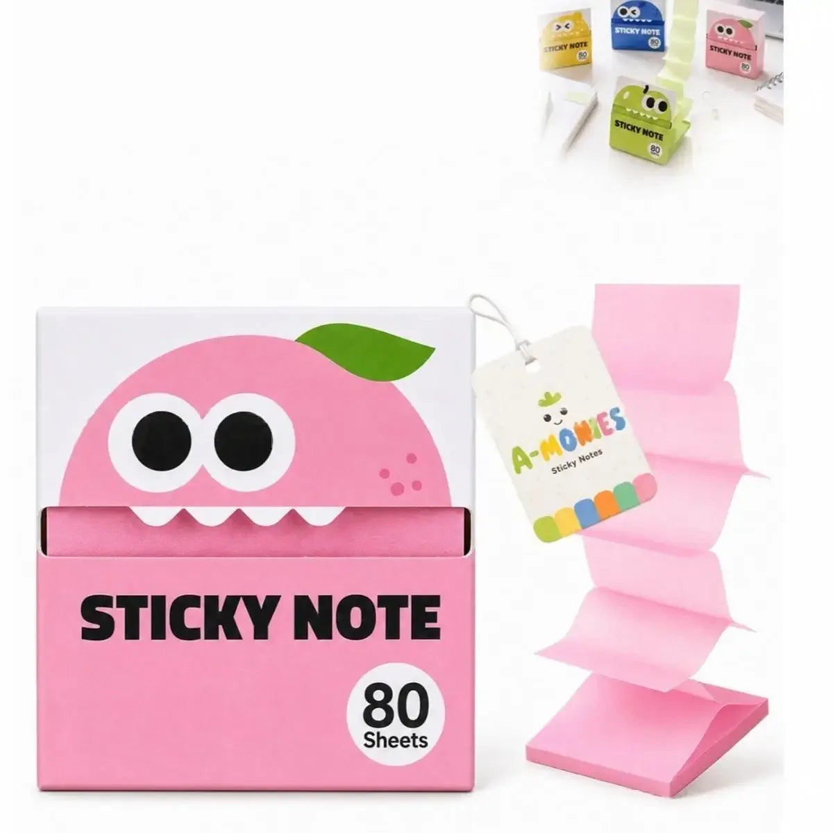 Self-Adhesive Glitter Transparent Sticky Notes