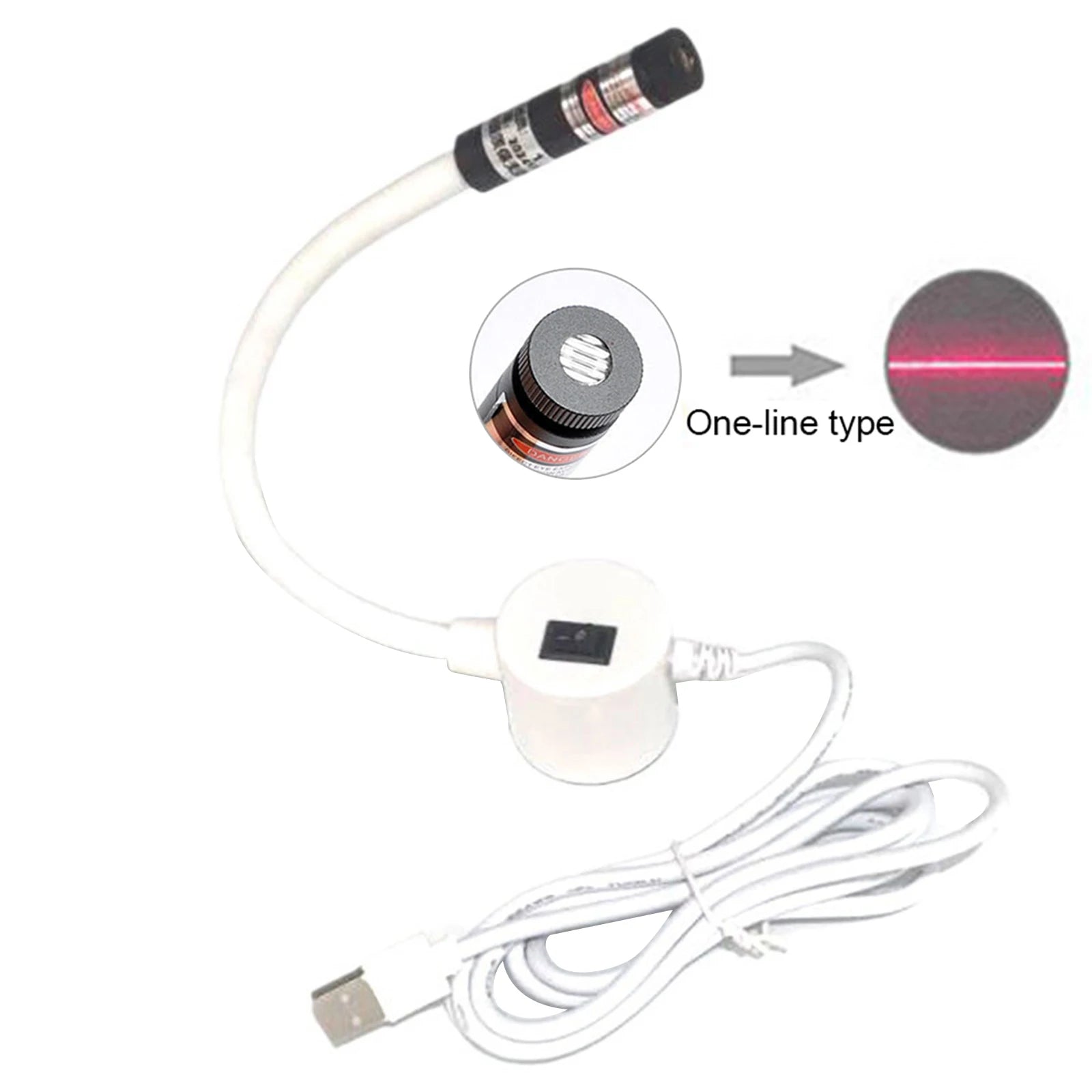 USB Magnetic Sewing Laser Guide Light