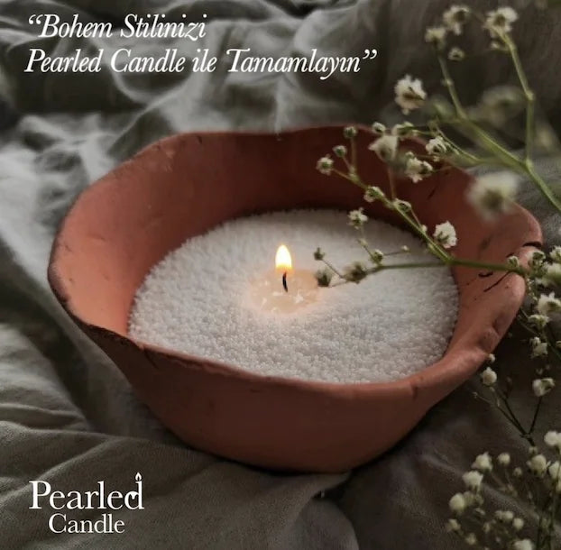 Non-Toxic Reusable Pearled Candle