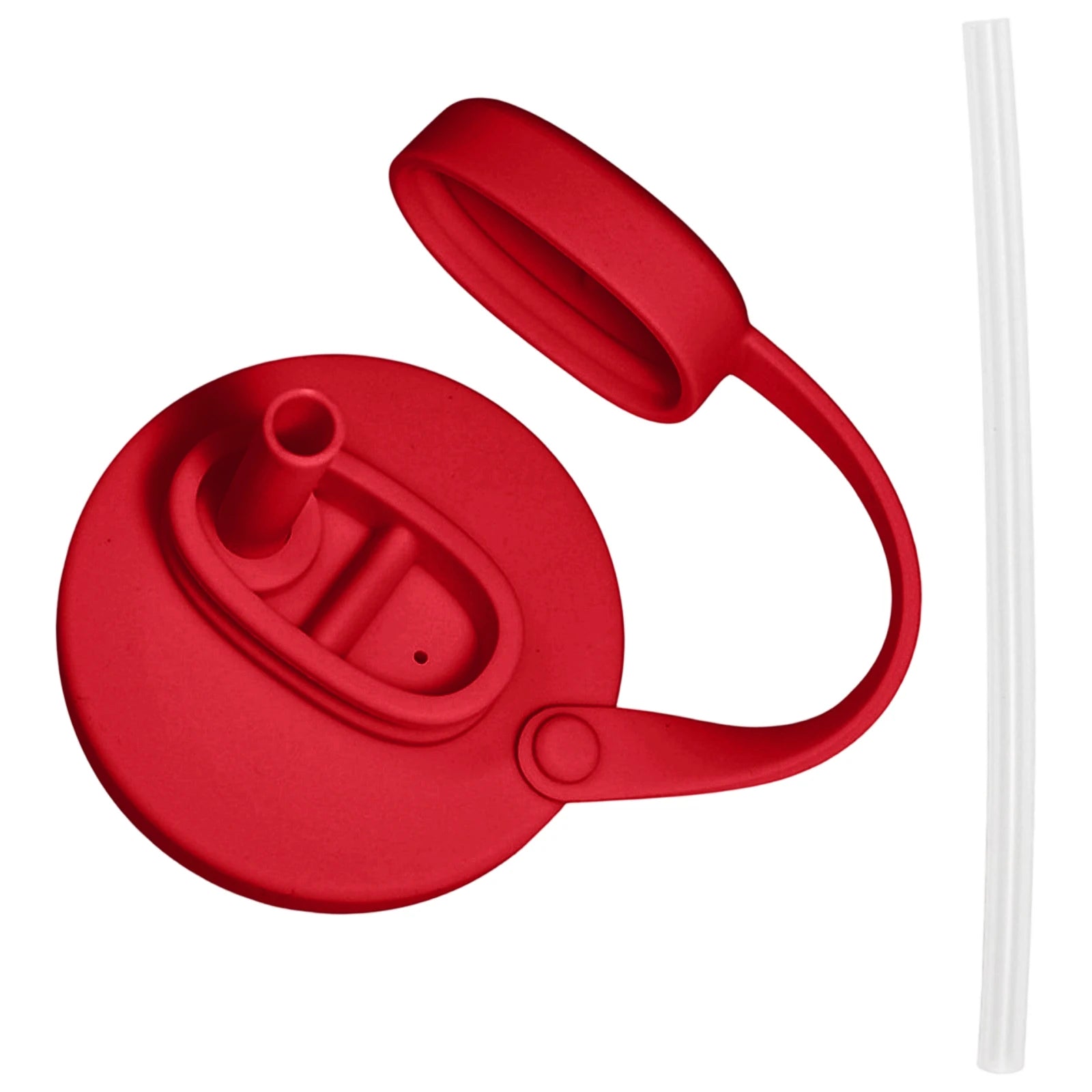Silicon Can Lids with Straw