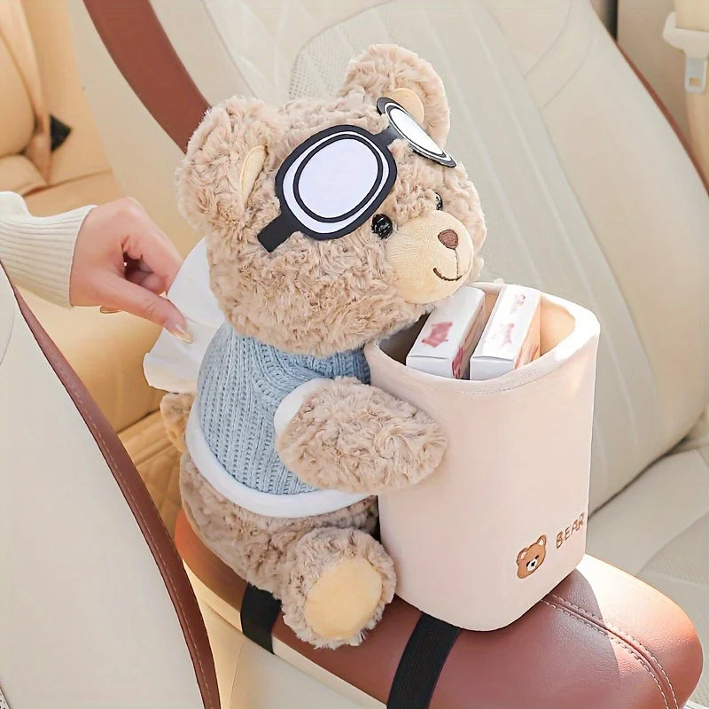 2-in-1 Car Storage Organizer & Tissue Holder