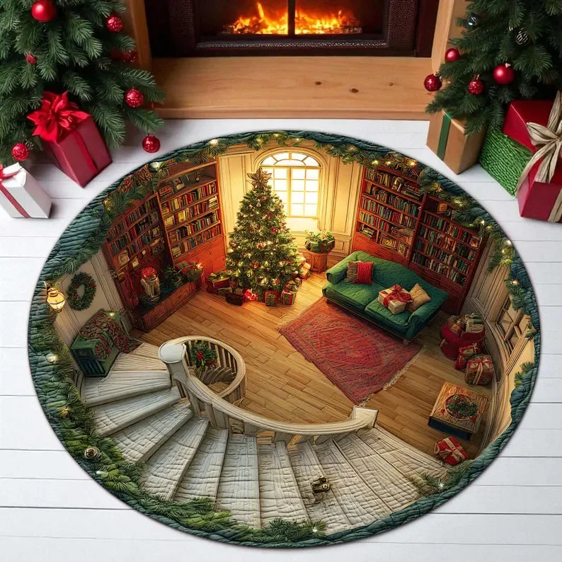 3D Christmas Santa Floor Mat