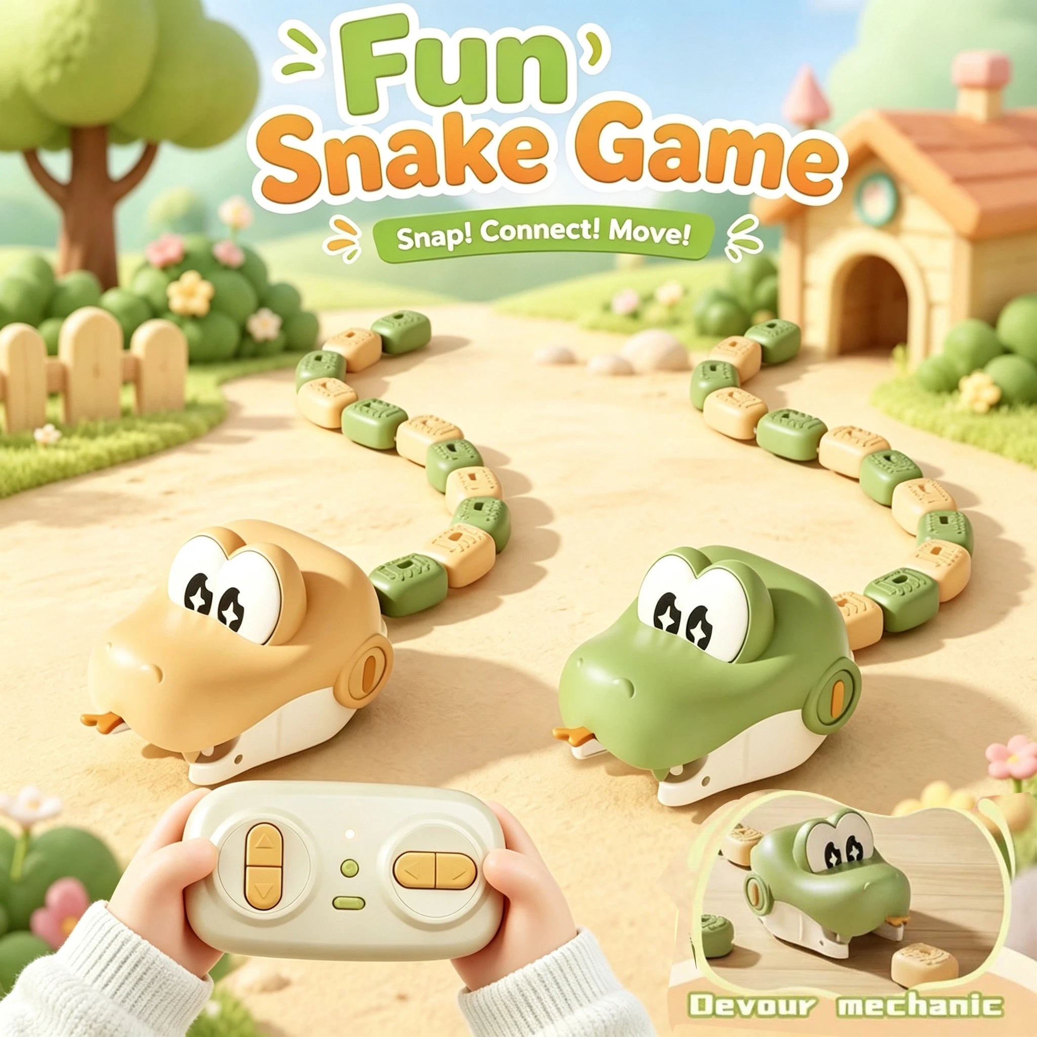 RC Hungry Snake Battle Game Toy