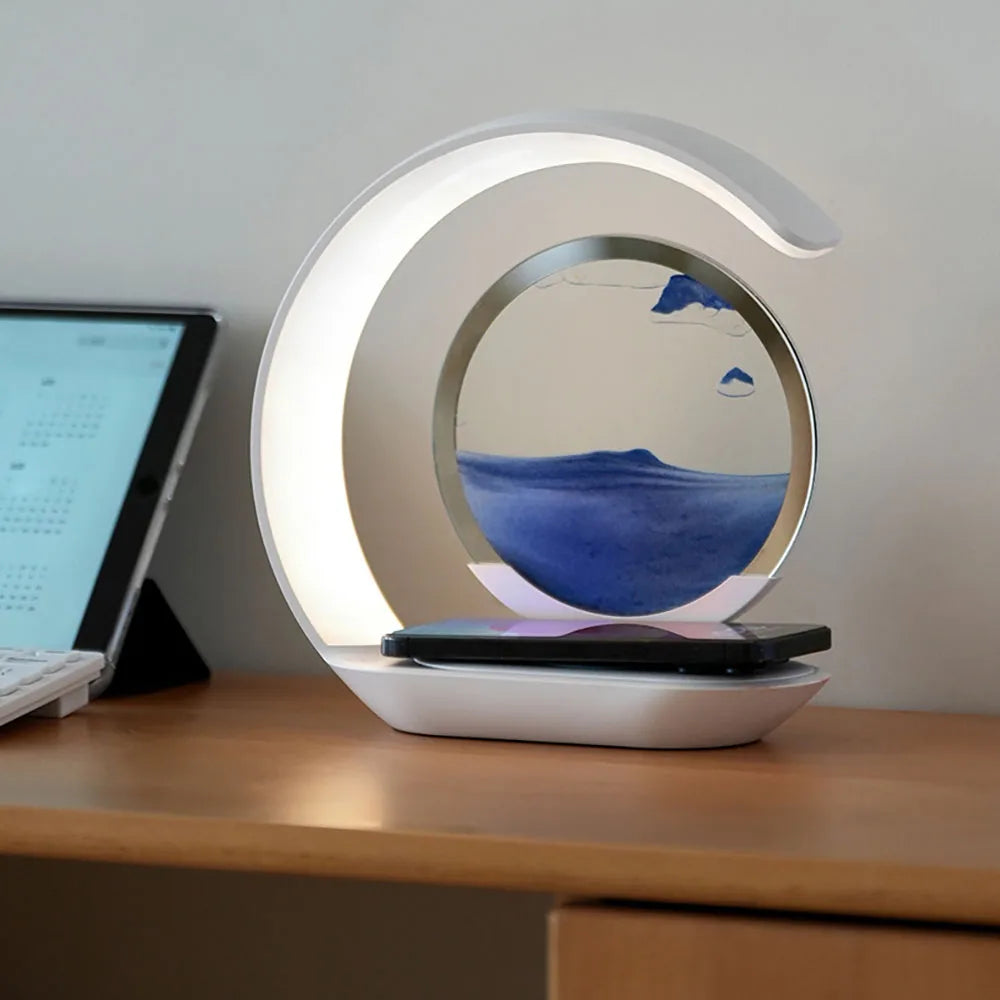 Quicksand Night Lamp With Wireless Charger