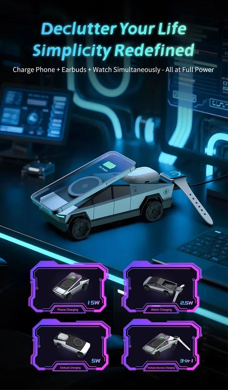 3 in 1 Wireless Charging Station