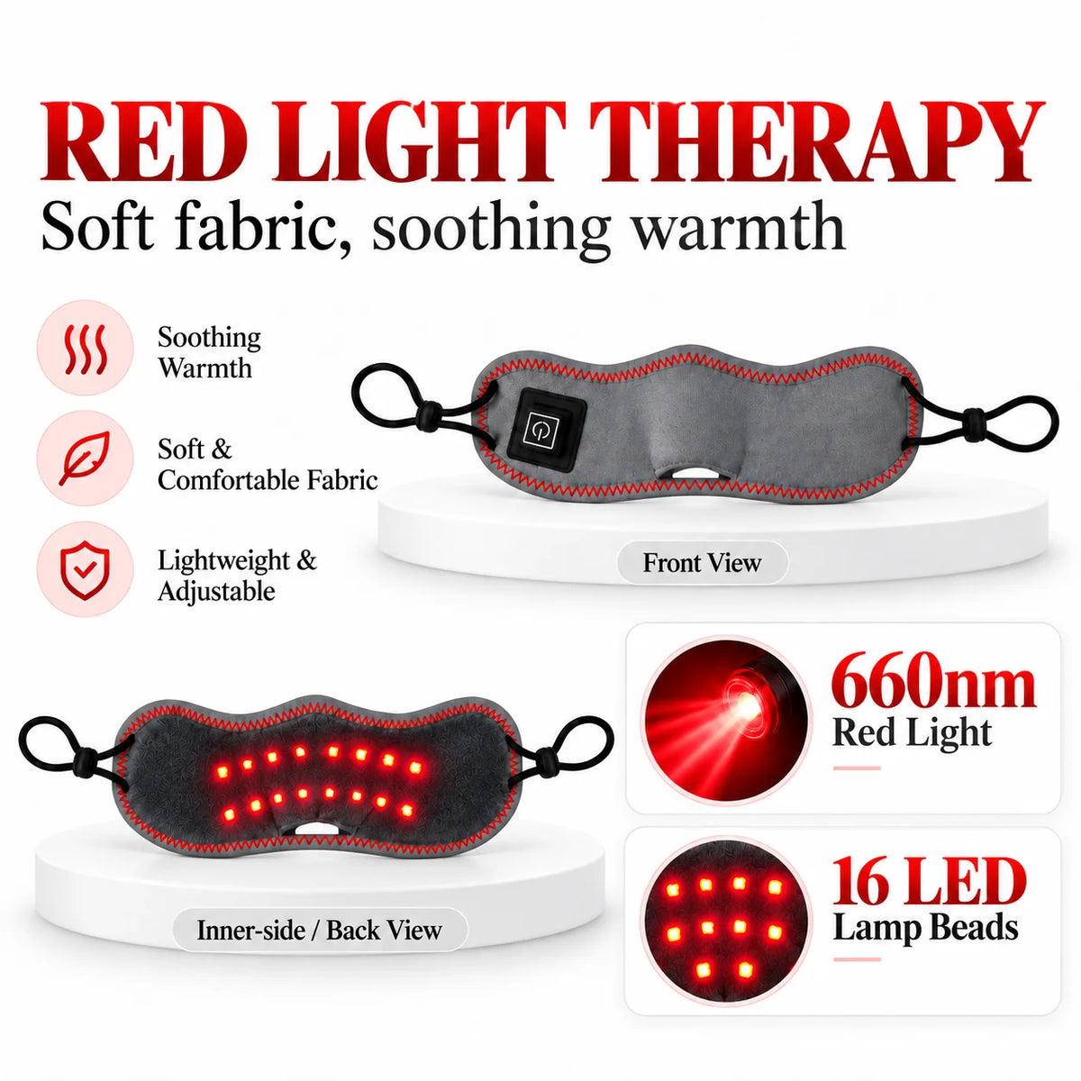 Wearable Red Light Nose Heating Pad