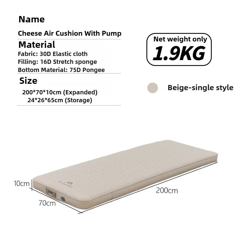 Compact Self-inflating Camping Bed