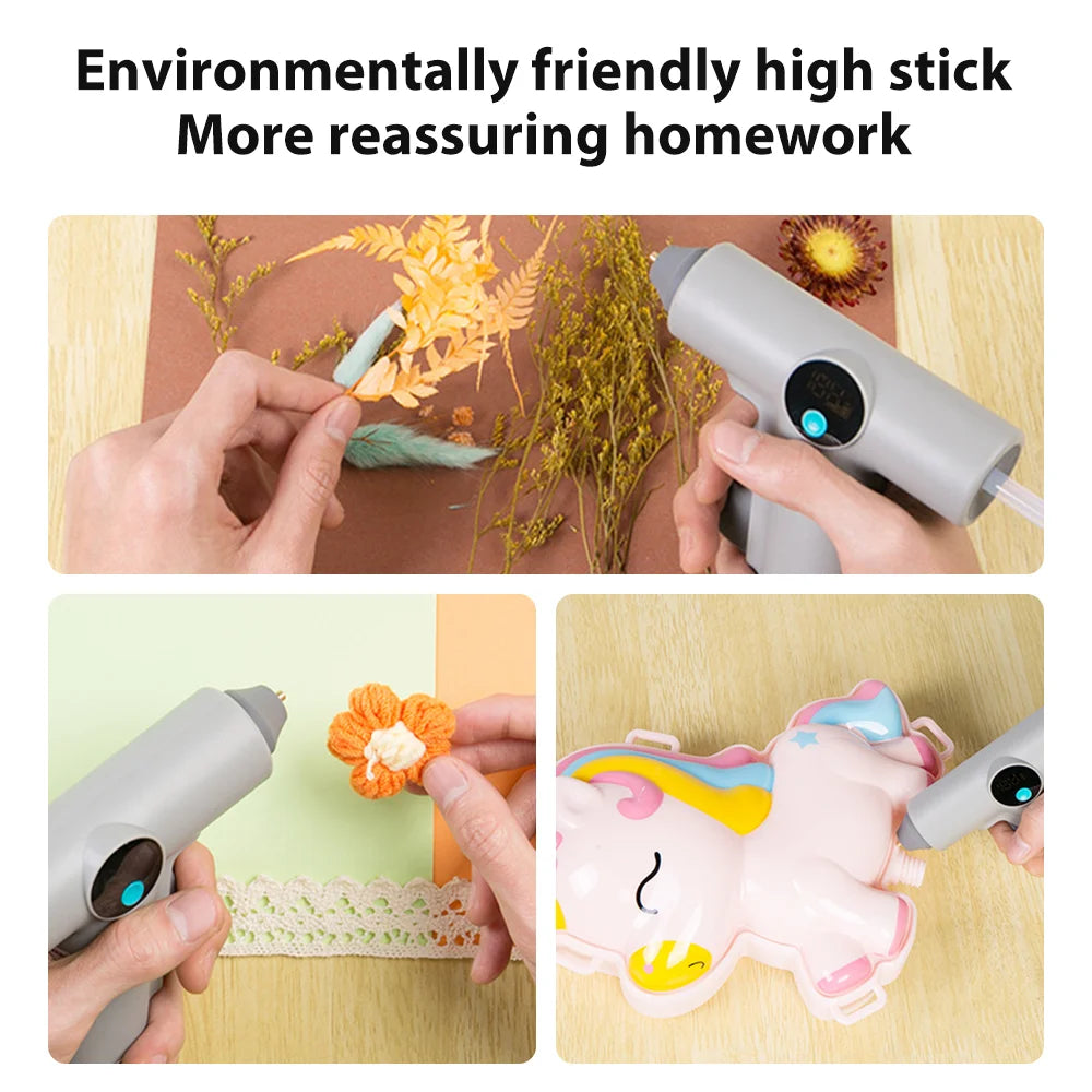 Cordless Hot Glue Gun With LED