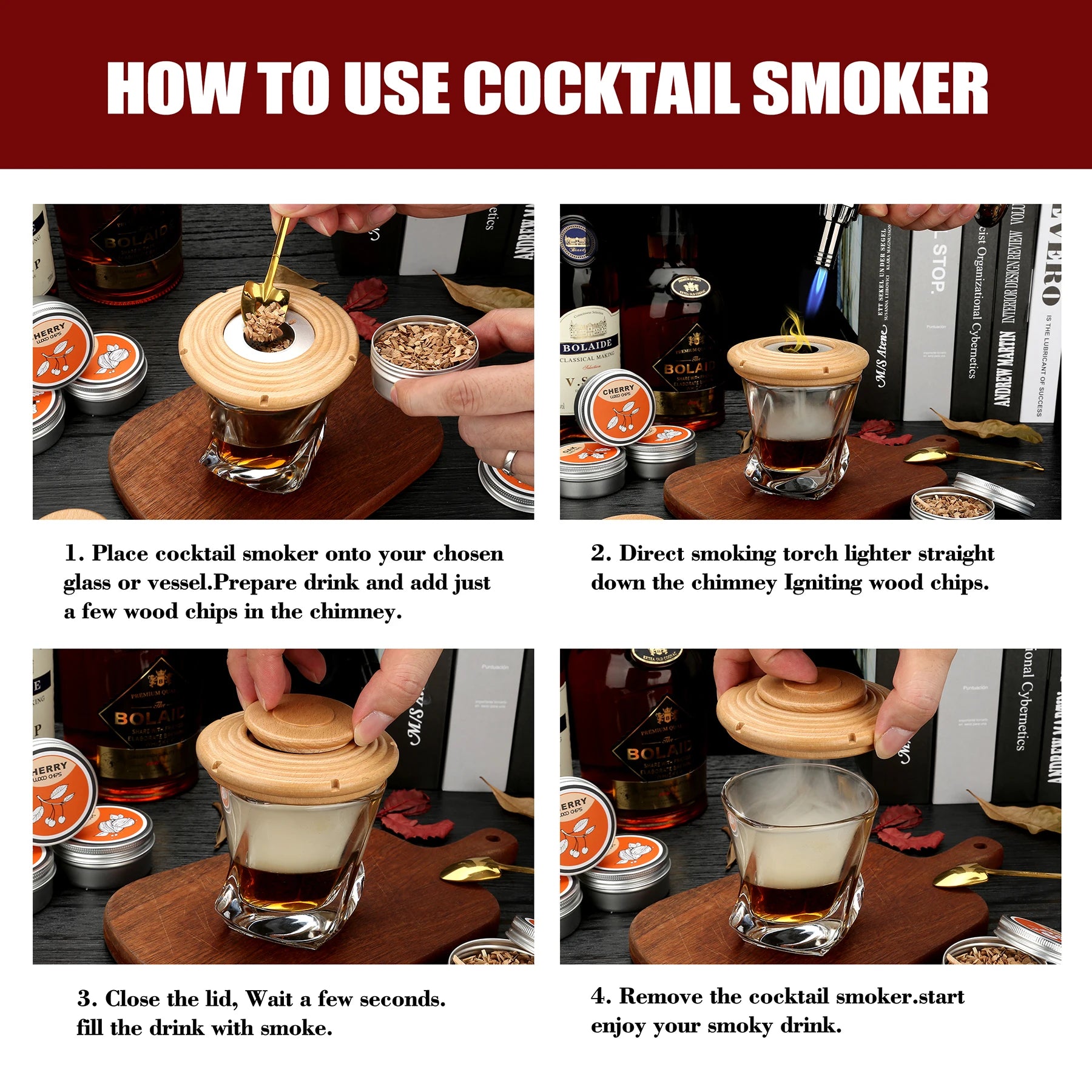 Cocktail Smoker Kit With Torch