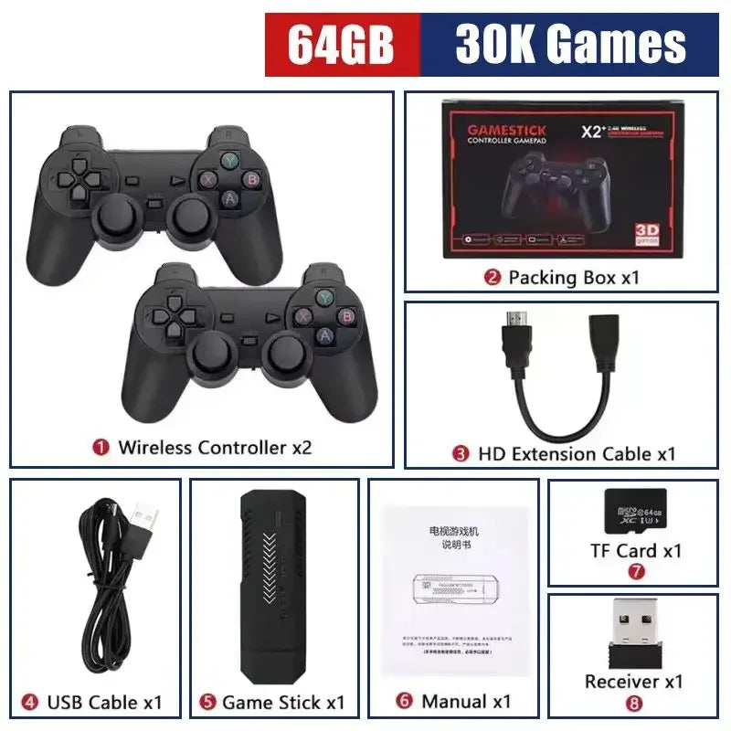 4K HDMI Retro Game Stick With Controller