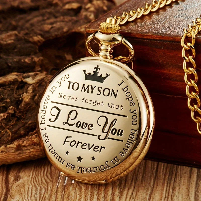 Engraved Vintage Pocket Watch