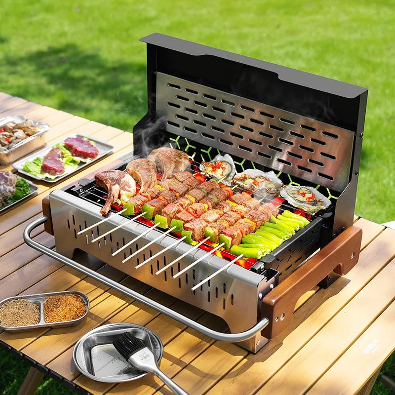Multifunctional Foldable Charcoal Grill