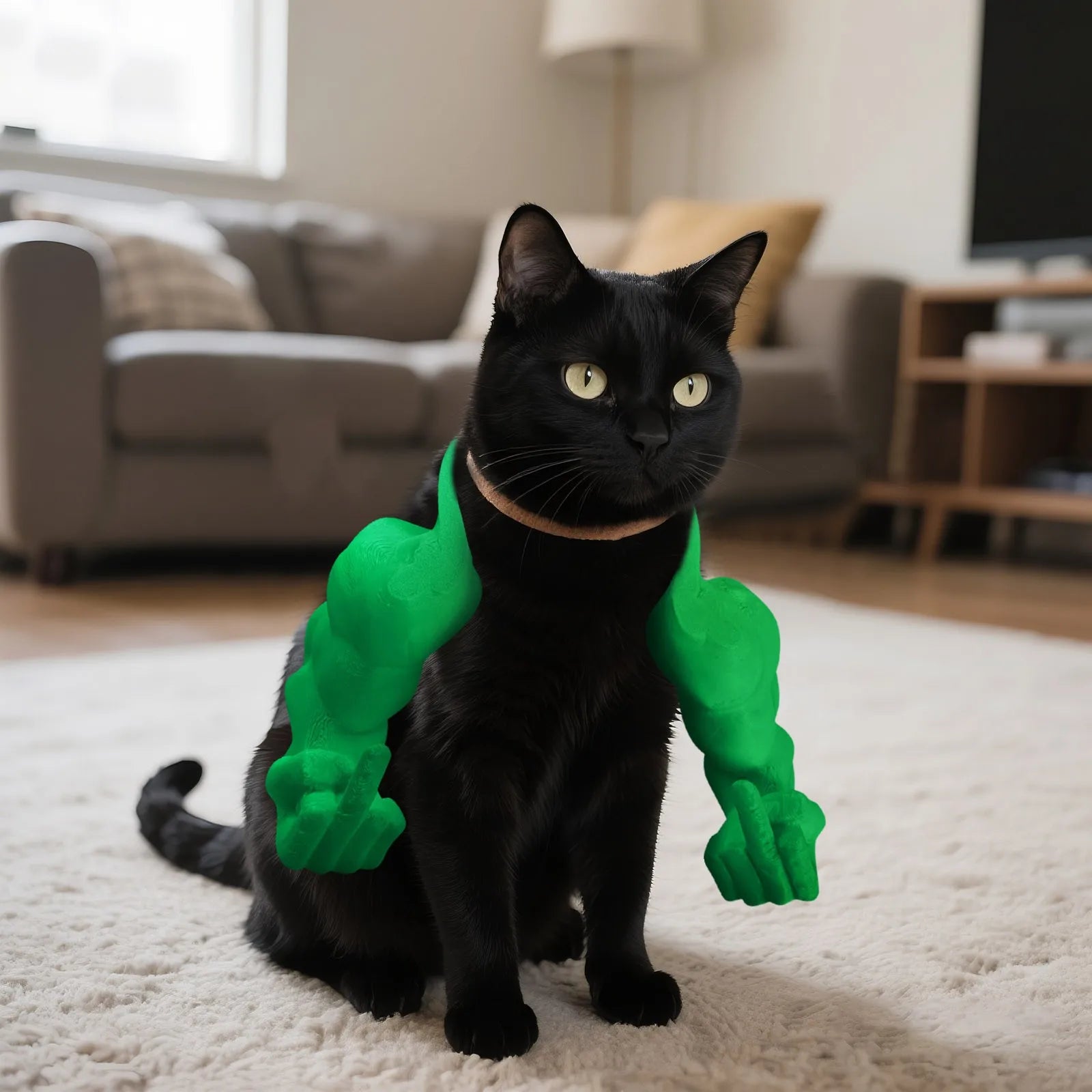 Funny Cat Muscle Arms