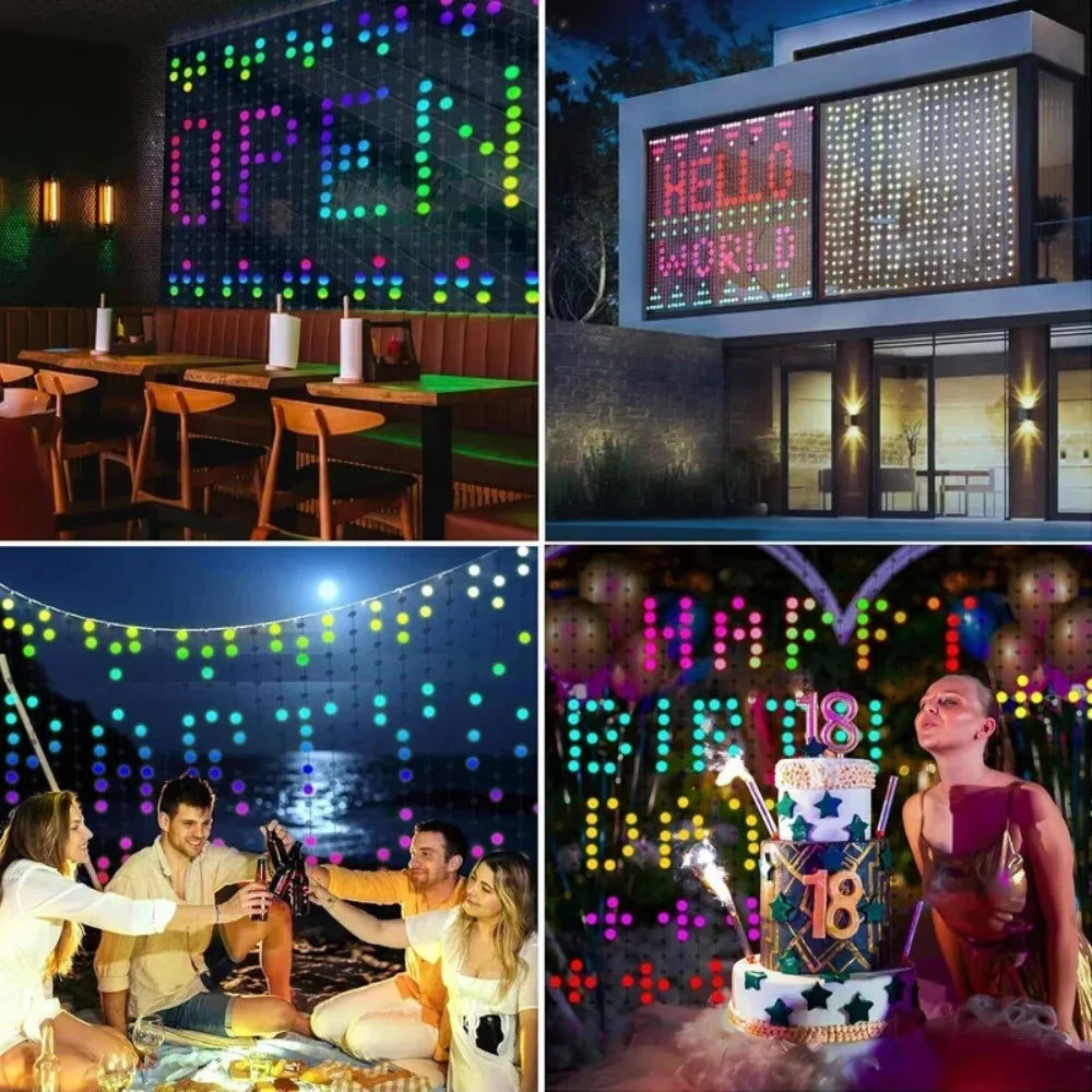 Smart LED Curtain String Lights