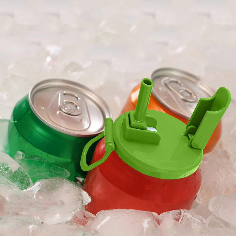 Silicone Soda Can Lid with Straw