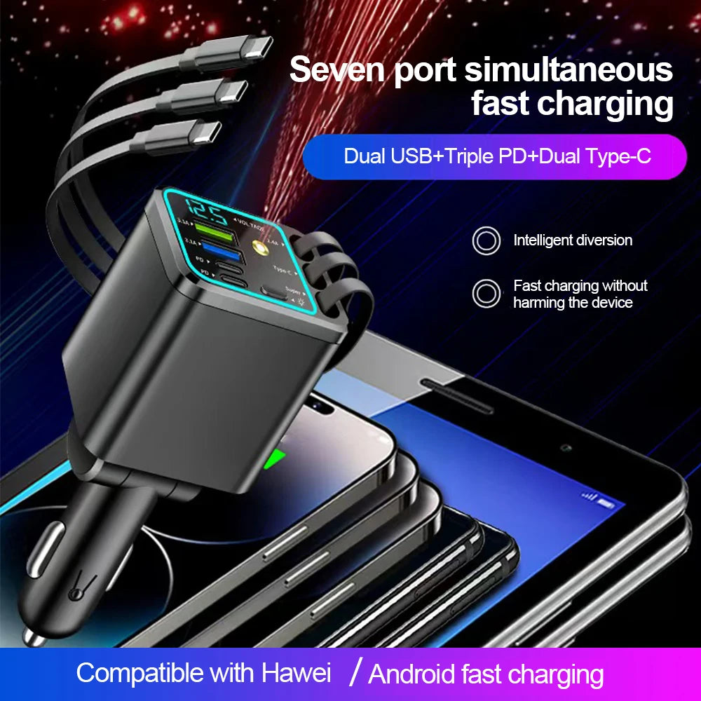 7-in-1 Car Fast Charging Adapter