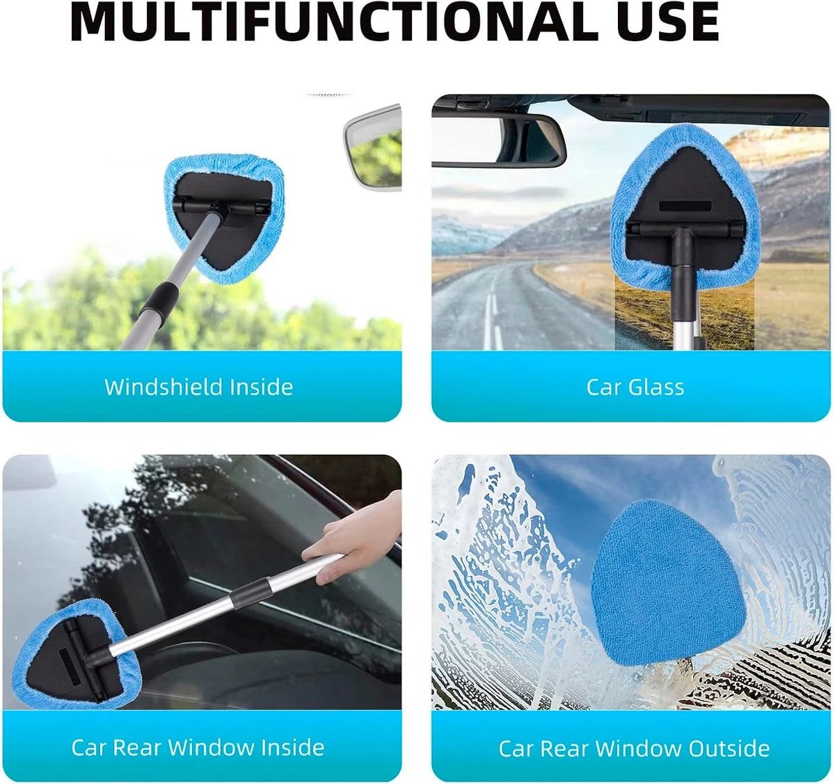 Car Telescopic Microfiber Windshield Cleaner
