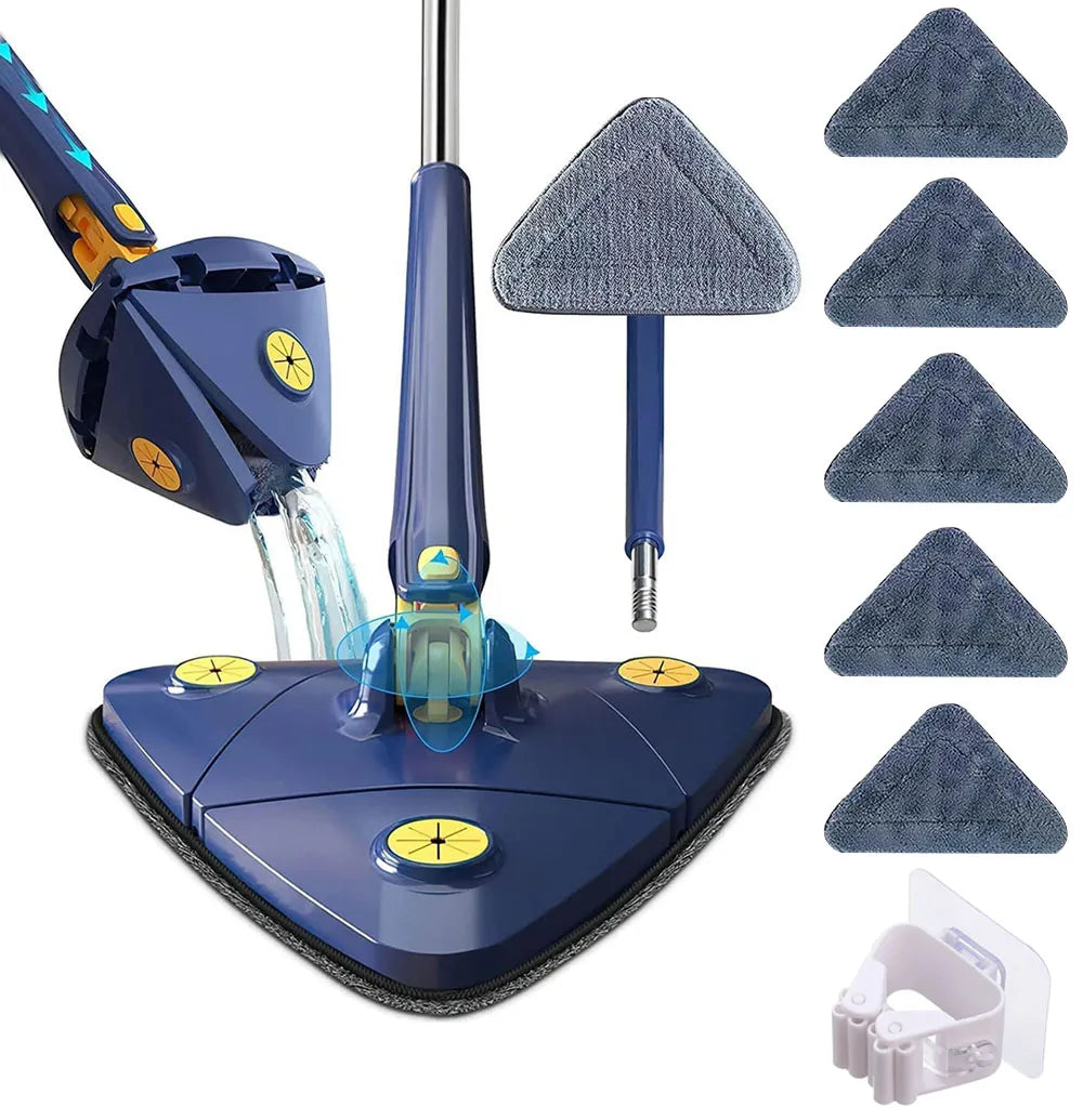 Multifunctional Triangle Self-draining Lazy Mop