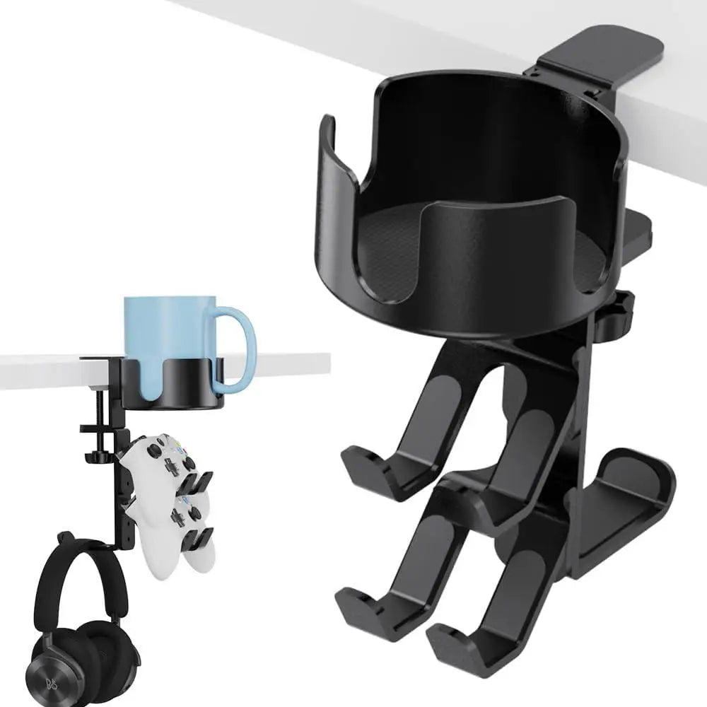 4 in 1 Desk Cup Holder with Headphone Stand