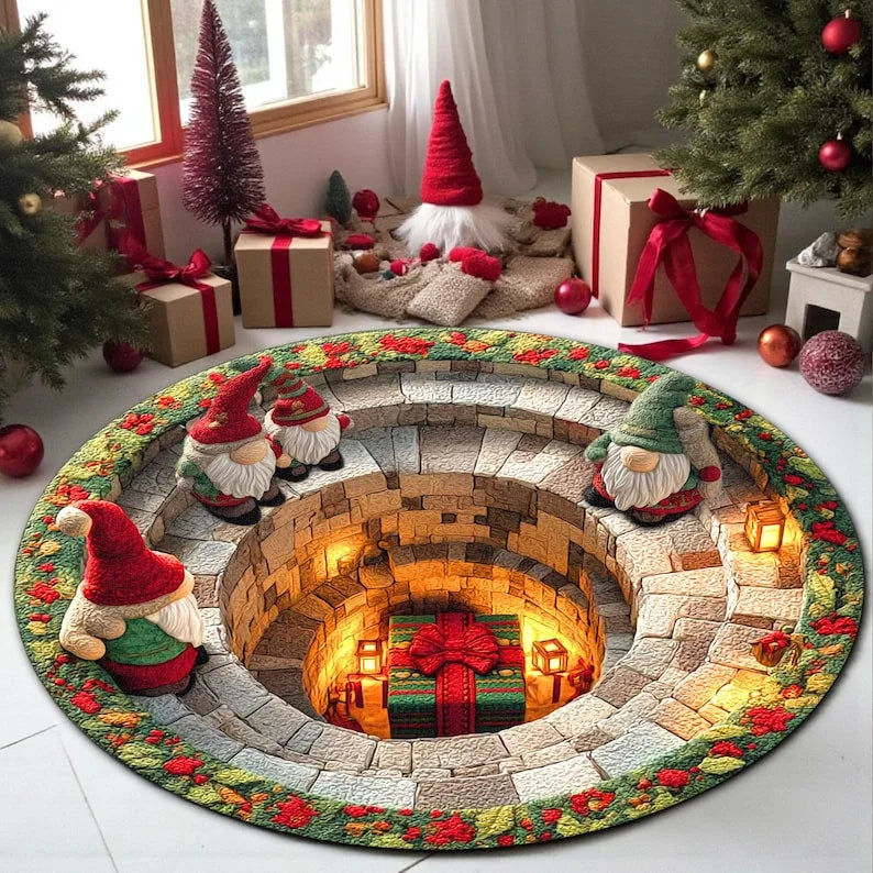 3D Christmas Santa Floor Mat