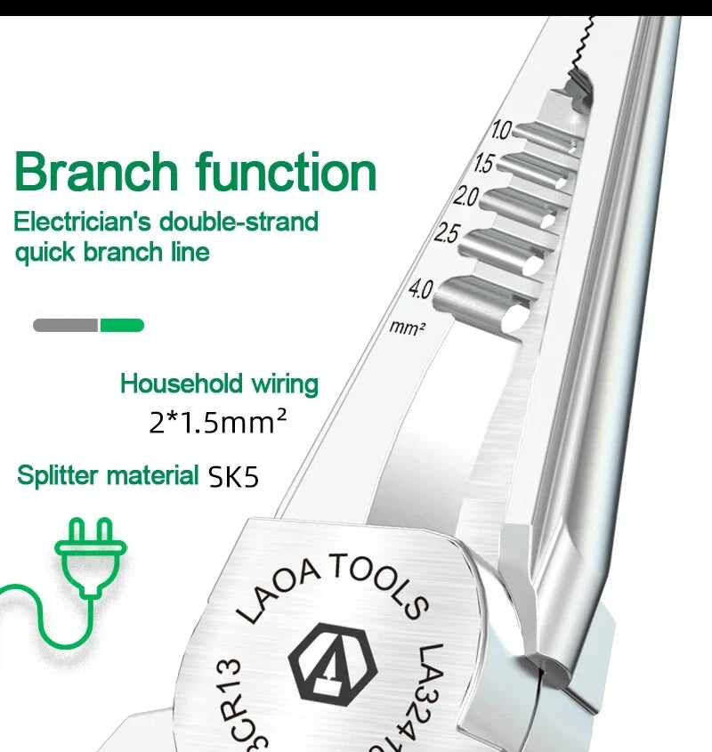 Multi-Functional Wire Stripper with Tester Function