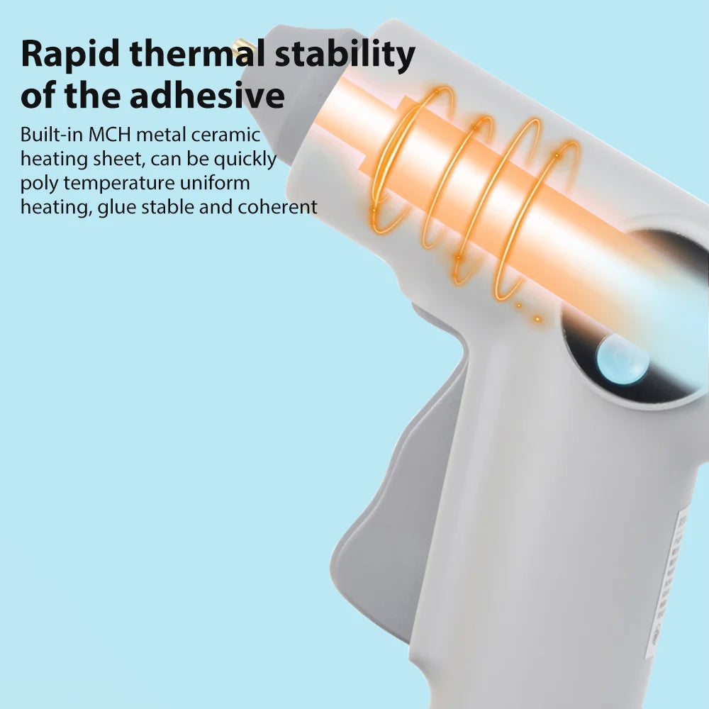 Cordless Hot Glue Gun With LED