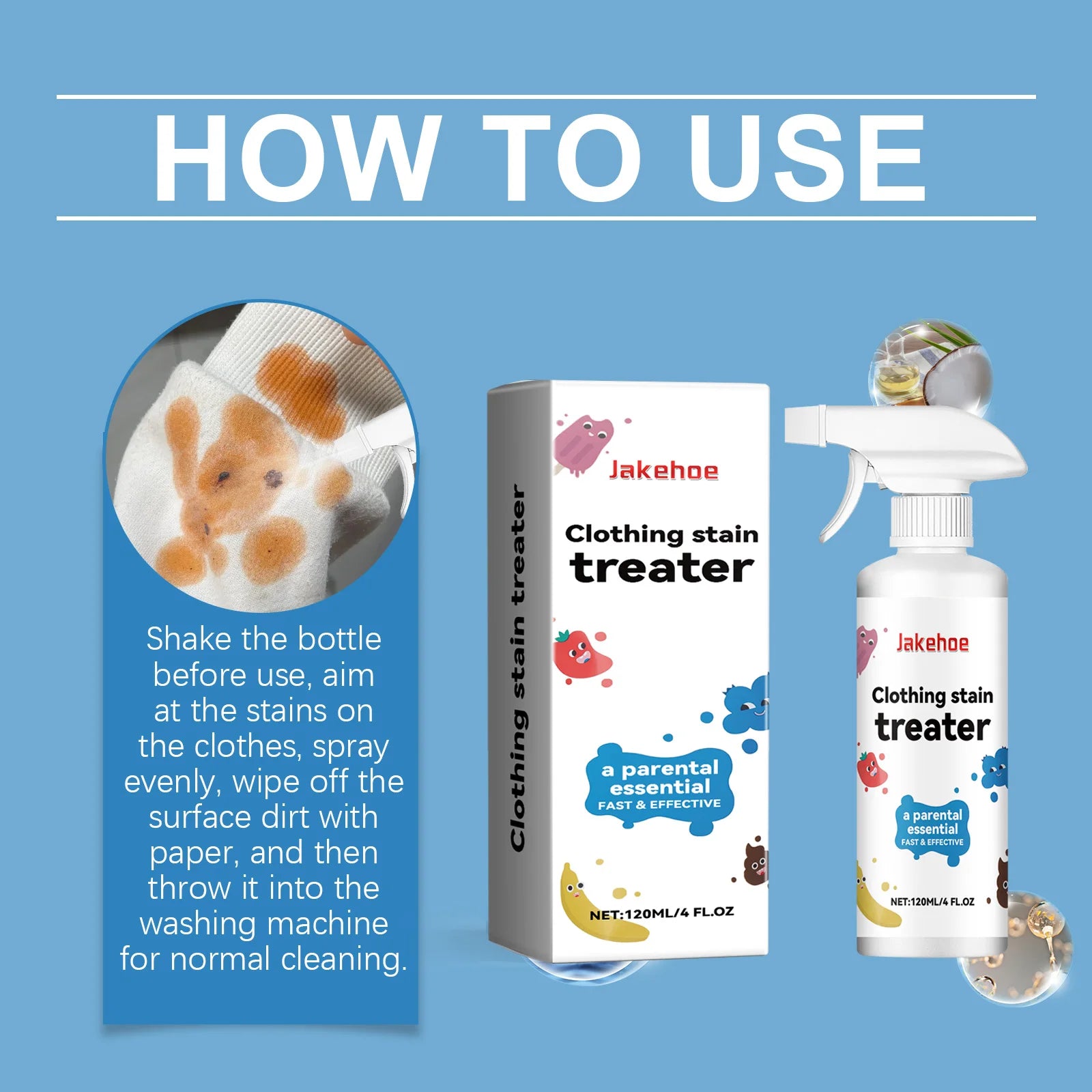 Fabric Stain Treater Spray