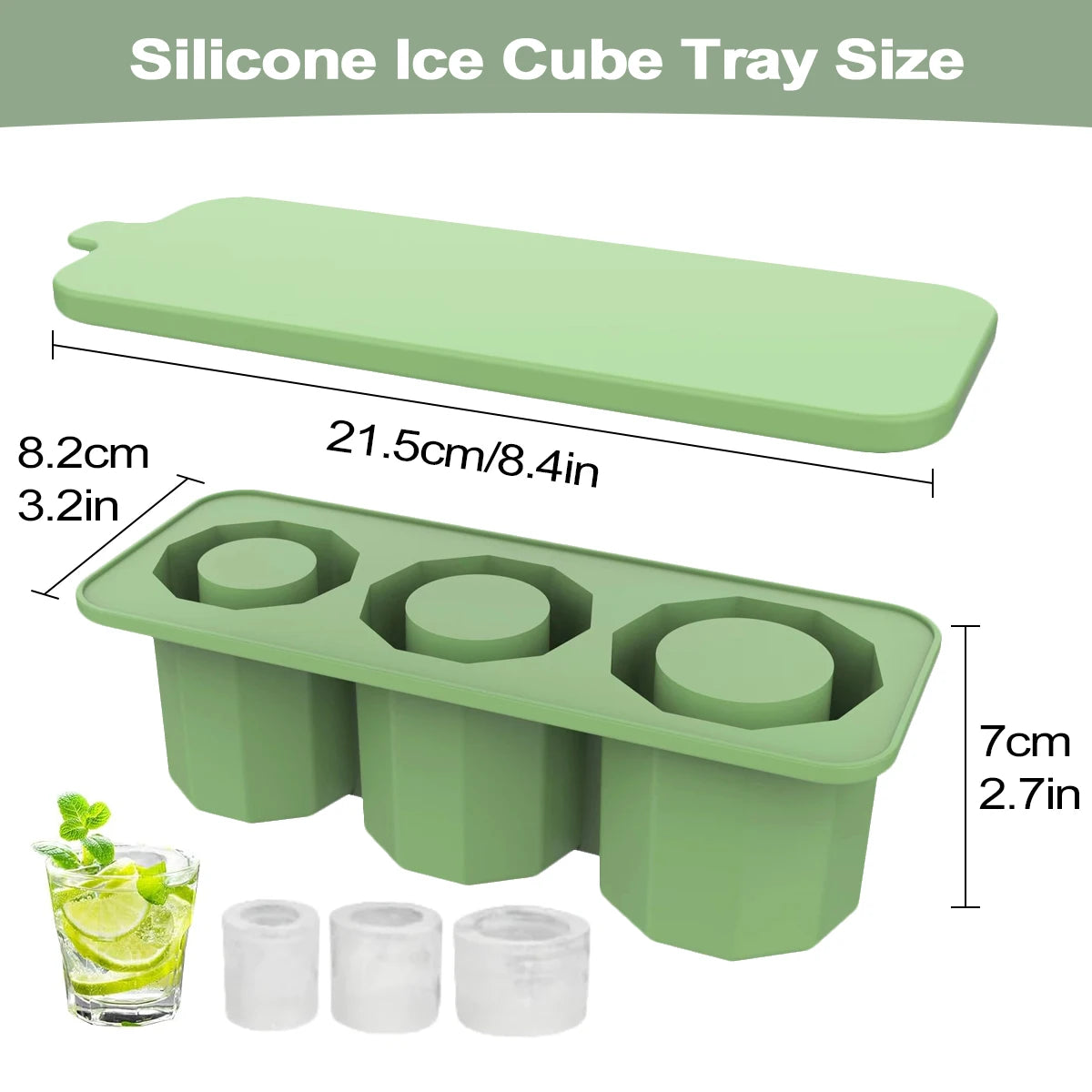 Stanley Cup Silicone Ice Mold with Lid