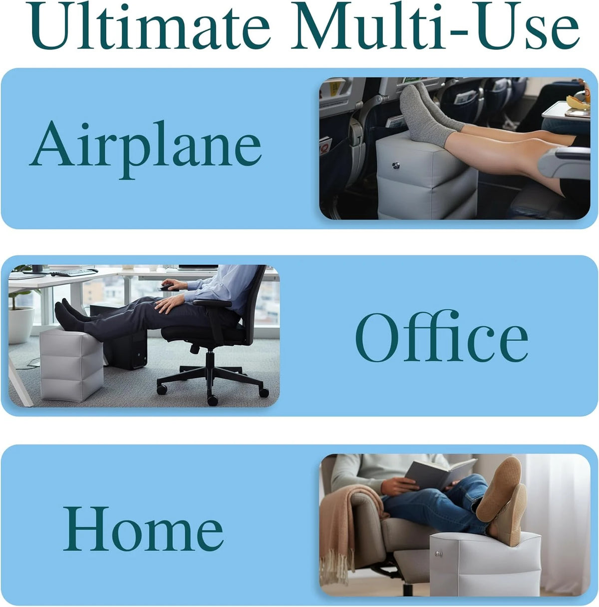 Inflatable Foot Rest Pillow
