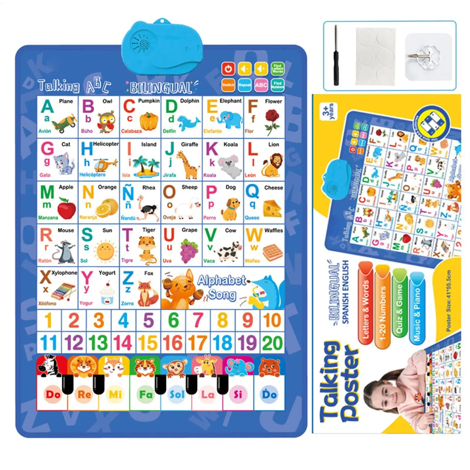 Electronic Interactive Toddlers Learning Chart