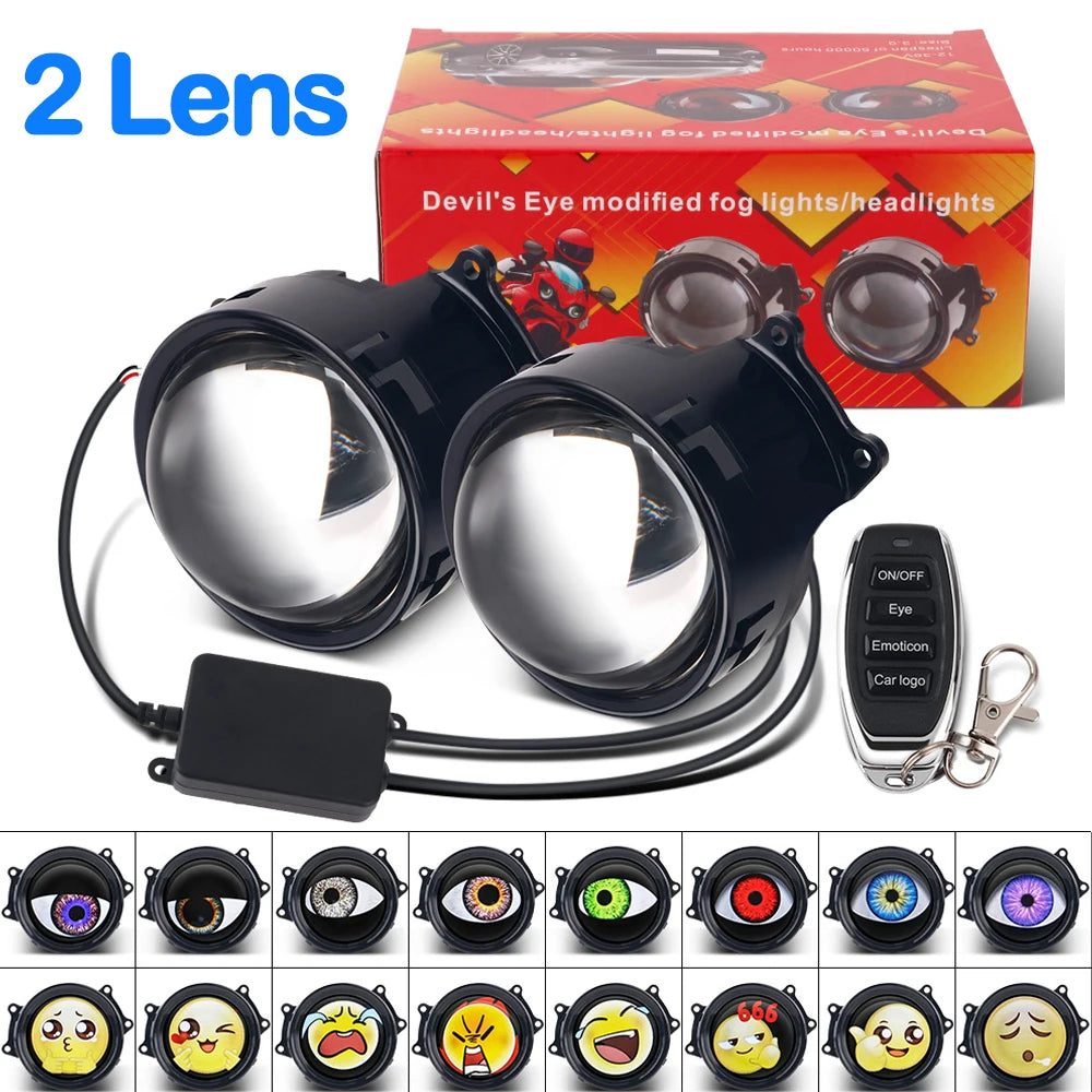 Dynamic LED Devil Eye Headlight