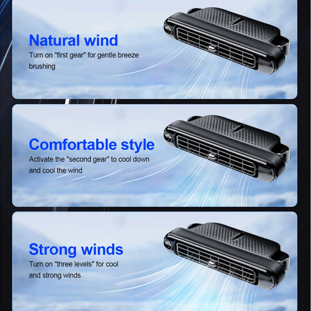 USB Turbo Car Seat Cooling Fan