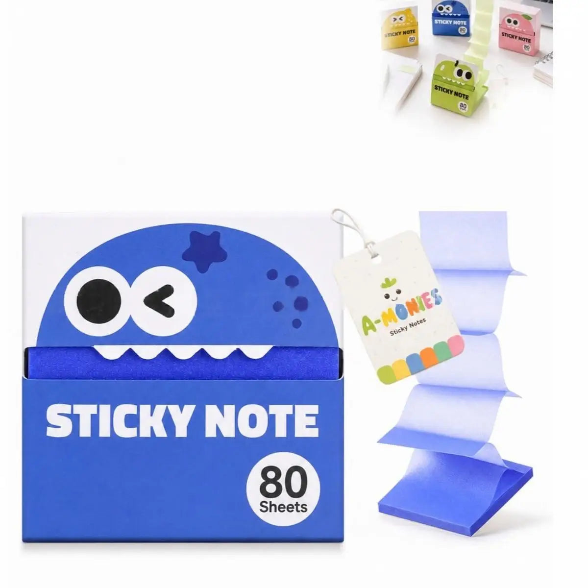 Self-Adhesive Glitter Transparent Sticky Notes