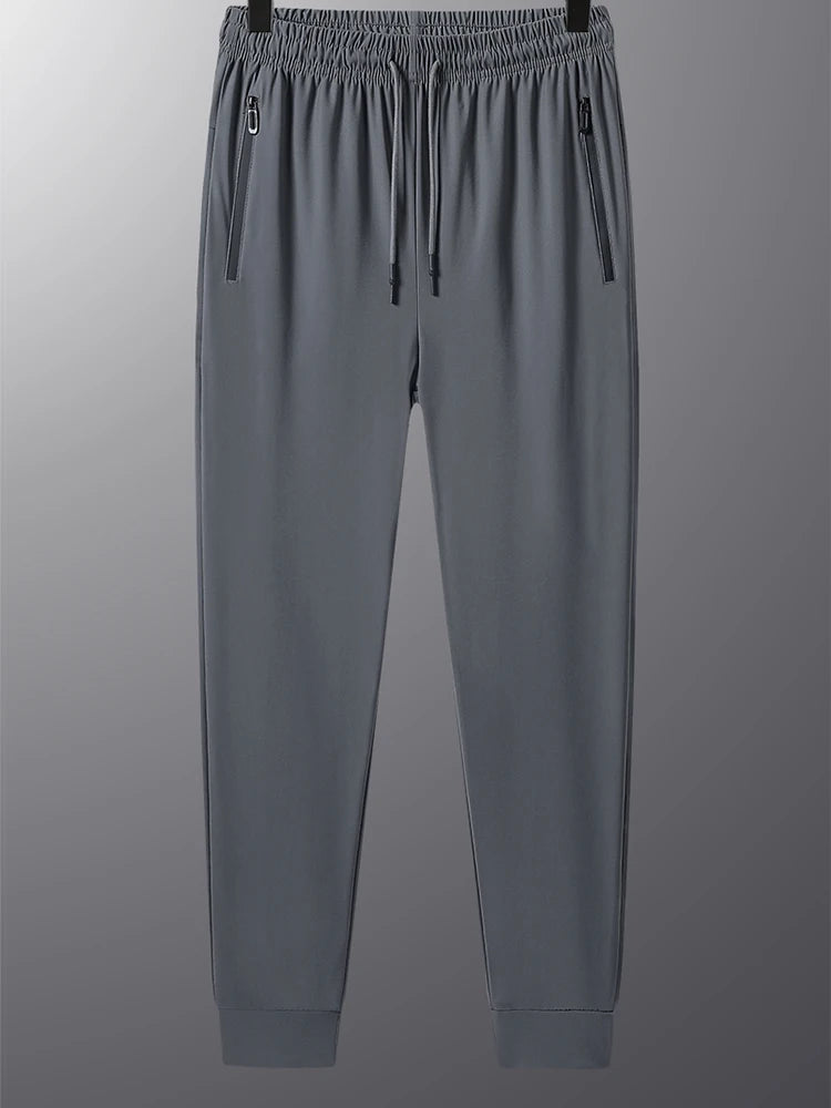 High Elastic Ice Silk Casual Pants