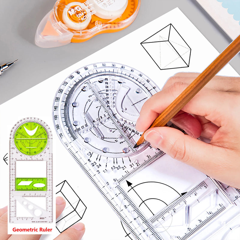 Rotatable Mathematical Geometry Ruler