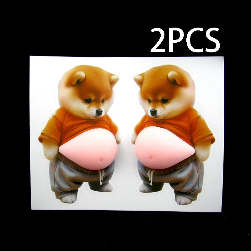 Cute Squeezeable Puppy Sticker