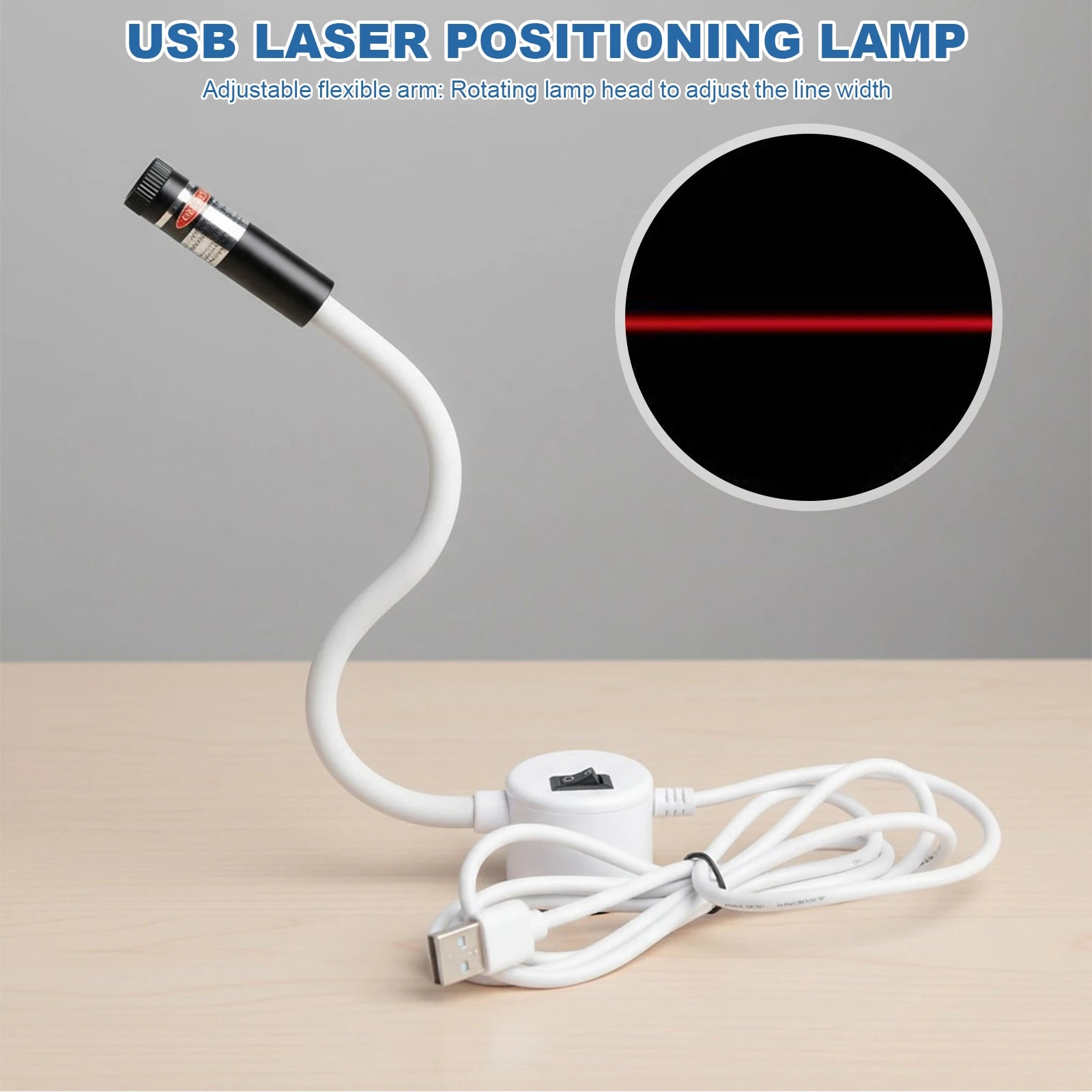 USB Magnetic Sewing Laser Guide Light